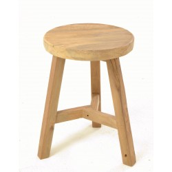 Round Country Rustic Stool