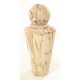Tall Pale Teak Pot made from individual teak pieces and treated for a pale finish