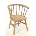 Bleached Mahogany Childs Carver Chair
