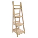 Bleached Mahogany Ladder Shelf Unit