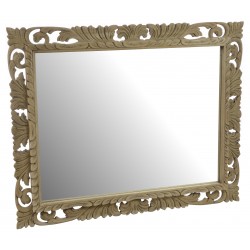 Bleached Mahogany Ornate Mirror